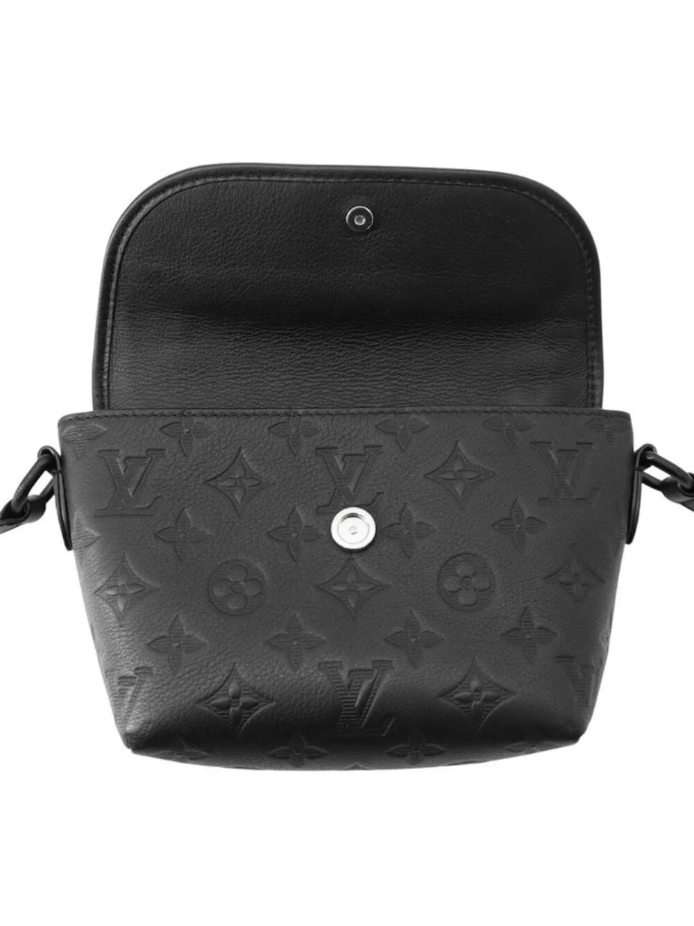 Louis Vuitton Shoulder Bag Monogram Shadow Pulse Wearable Wallet Black